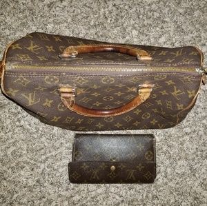 Louis Vuitton Speedy 30 and wallet
